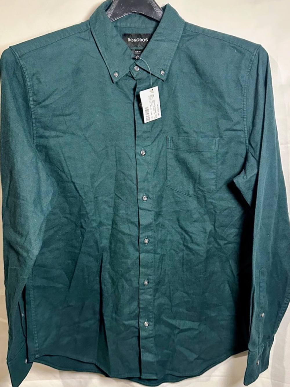 Bonobos Men's Button-Down Shirt in Teal Green